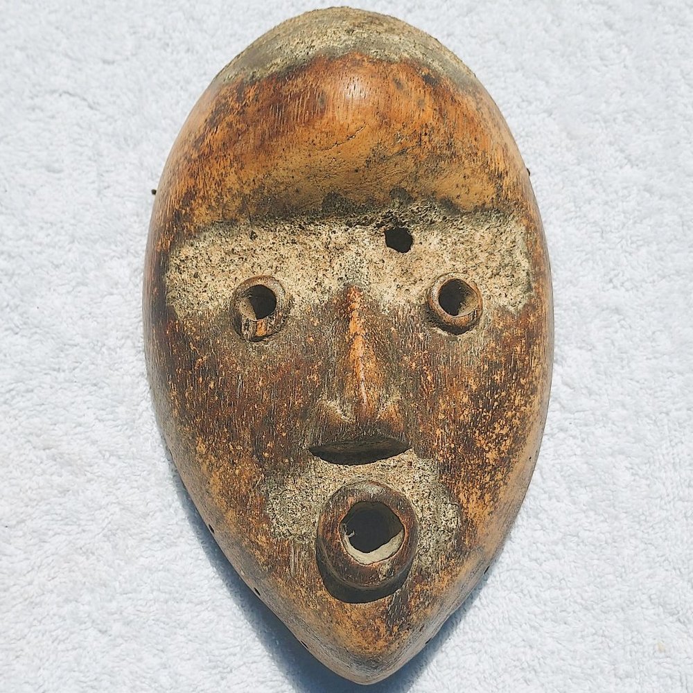 Lega Tribe African Mask - Vintage